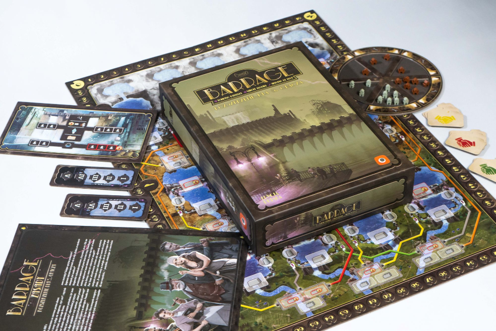 Barrage dodatek gra planszowa Portal Games box