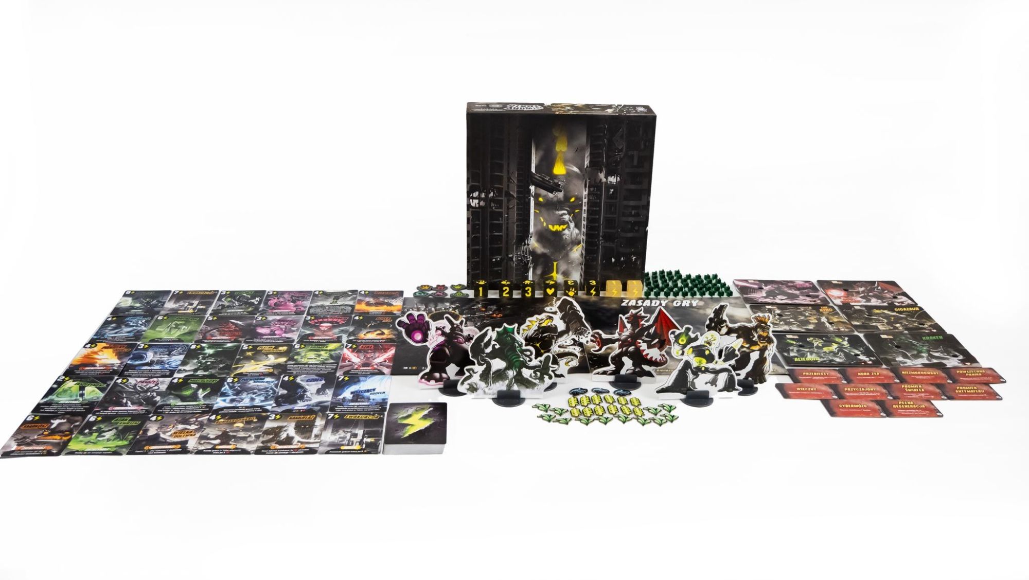 POTWORY W TOKIO MROCZNA EDYCJA - PORTAL GAMES - gra - komponenty