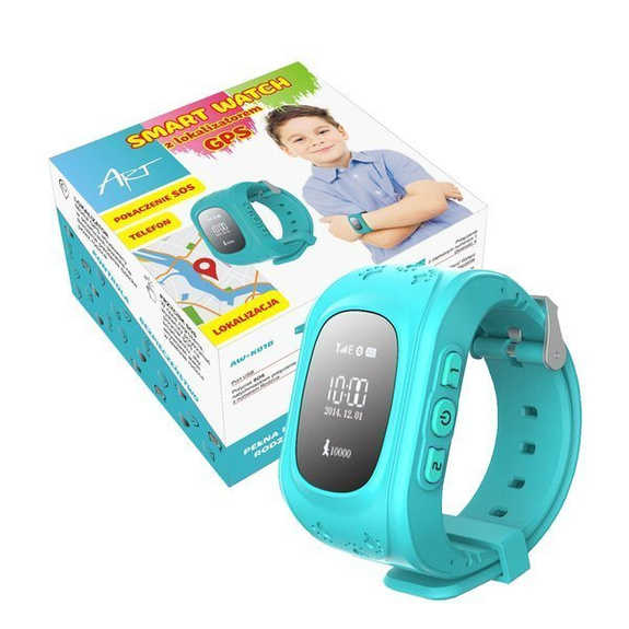 Zegarek smartwatch dla dzieci z GPS niebieski