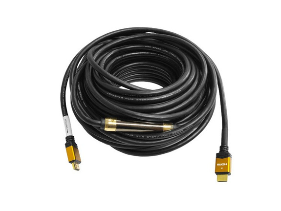 KABEL PRZEWÓD HDMI 20m FULL HD / 4K WZMACNIACZ Pozłacane Końcówki