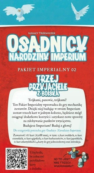 OSADNICY NARODZINY IMPERIUM: TRZEJ PRZYJACIELE Z BOISKA