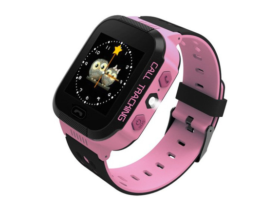 Smartwatch lokalizator dla dzieci z GPS + LATARKA różowy