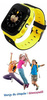 Smartwatch lokalizator dla dzieci z GPS + LATARKA cytrynowy