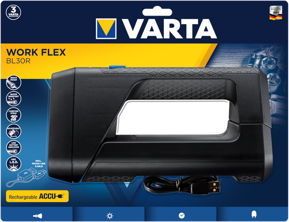 LATARKA WORK FLEX BL30R VARTA