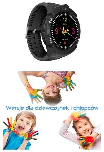 Smartwatch lokalizator dla dzieci z GPS WIFI + APARAT czarny